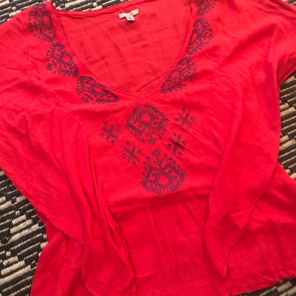 Anthropology butterfly blouse